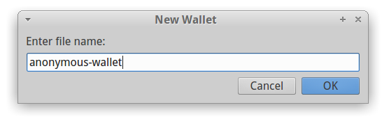 create new anonymous Electrum wallet